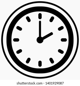 New time and watch icon vector, isolated minimal single flat linear icon for application and info-graphic. Commercial line vector icon for websites and mobile minimalistic flat design.