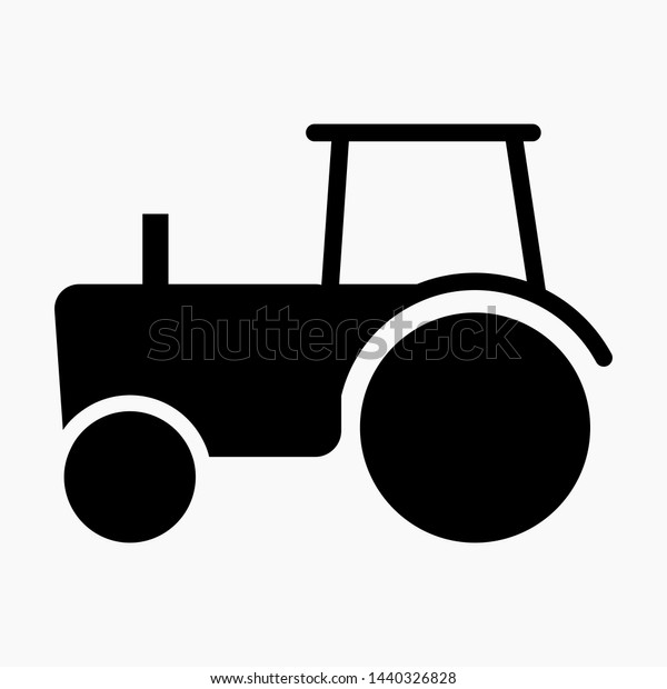 New
Tractor Icon Vector Design Template.  Commercial line vector icon
for websites and mobile minimalistic flat
design.