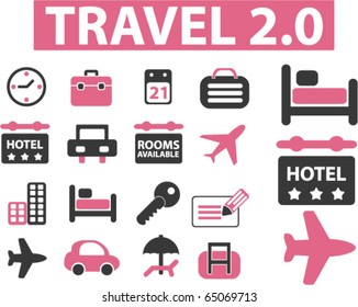 new travel signs. vector