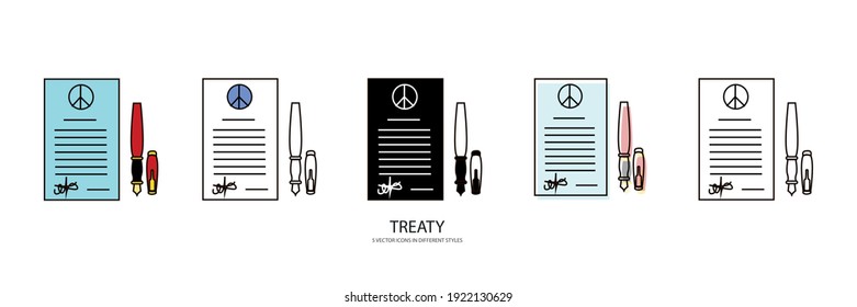 new TREATY vector type icon