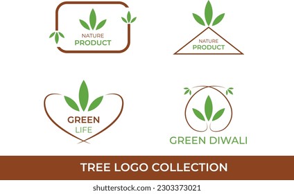 new tree logo set design
