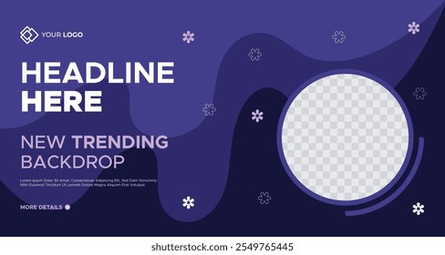 New Trend Business Presentation Slides Background Template. Geometrical Shape Corporate Business Web Banner. Innovative Layouts and Creative Backdrop for Header, Slides, Flyer, Invitation Cover