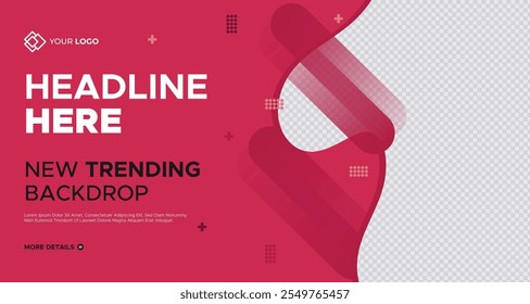 New Trend Business Presentation Slides Background Template. Geometrical Shape Corporate Business Web Banner. Innovative Layouts and Creative Backdrop for Header, Slides, Flyer, Invitation Cover