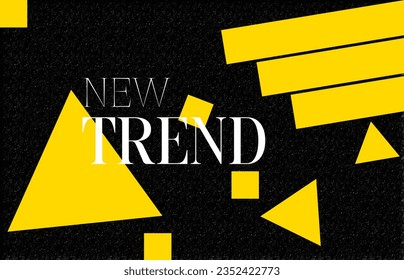 New Trend Modern Abstract Template Design. Geometrical Minimal Shape Elements.
