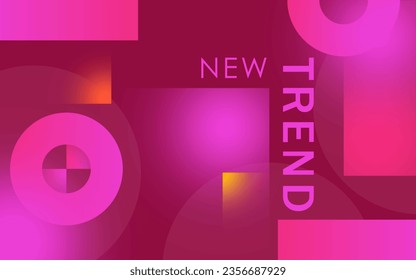 New Trend Modern Abstract Template Design. Geometrical Minimal Shape Elements. Innovative Layouts and Creative Illustrations. Minimalist Artwork and Geometric Shapes. Creative Cover Advertise Design.