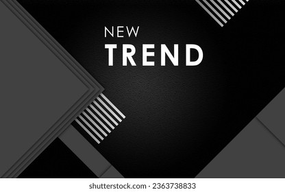 Nuevo diseño de plantilla de resumen moderno de tendencia. Elementos de forma geométrica mínima. Diseños innovadores e ilustraciones creativas. Material gráfico minimalista y formas geométricas. Diseño de publicidad de portada creativa.