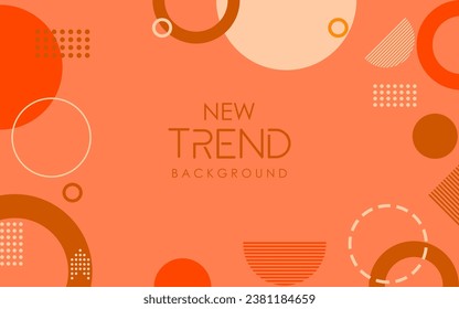 Nuevo diseño de plantilla de resumen moderno de tendencia. Elementos de forma geométrica mínima. Diseños innovadores e ilustraciones creativas. Material gráfico minimalista y formas geométricas. Diseño de publicidad de portada creativa.
