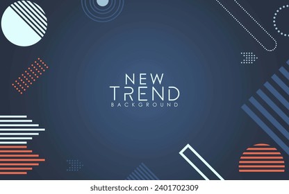 New Trend Modern Abstract Template Design. Geometrical Minimal Shape Elements. Innovative Layouts and Creative Illustrations. Minimalist Artwork and Geometric Shapes. Creative Cover Advertise Design.