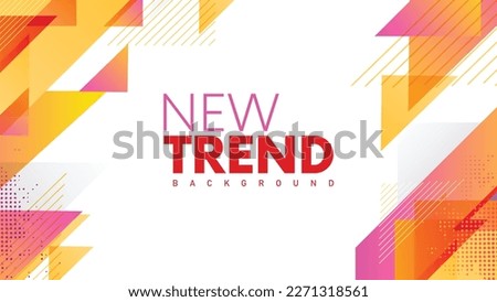 New Trend Modern Abstract Template Design. Geometrical Minimal Shape Elements. Innovative Layouts and Creative Illustrations. Minimalist Artwork and Geometric Shapes. Creative Cover Advertise Design.  Stock foto © 