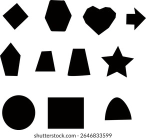 new trendy different shape design and art