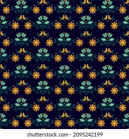 New trendy folk pattern will be a great addition to your project. Editable vectors that you can scale with no loss in quality.