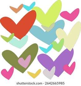 new trendy love background design and art
