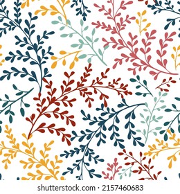 New trendy seamless patterns in botanical style . Pattern is vector, scalable, editable and high-resolution for web and print use.