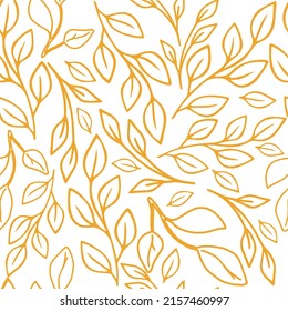New trendy seamless patterns in botanical style . Pattern is vector, scalable, editable and high-resolution for web and print use.