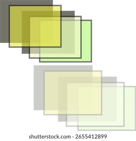 New trendy square sign design and art