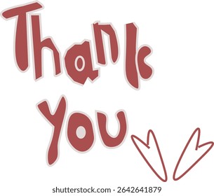 new trendy "thank you "design and art