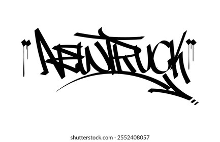 
NEW TRUCK graffiti tag style design
