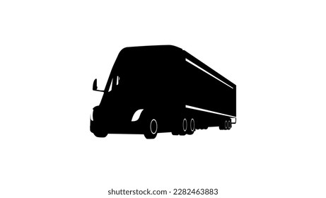 new truck silhouette, high quality vector