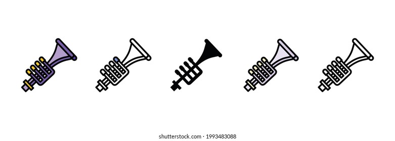 new trumbet vector type icon