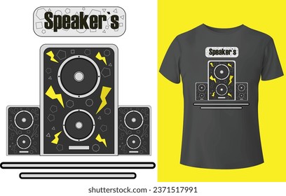 New t-shirt design speakers new