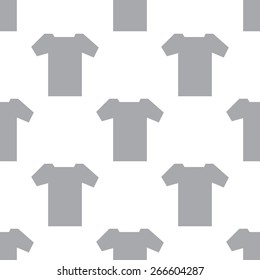 New T-shirt white and black seamless pattern for web design. Vector symbol