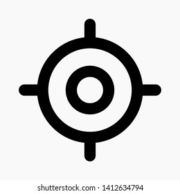 New ttarget circle for archery. Vector icon.
