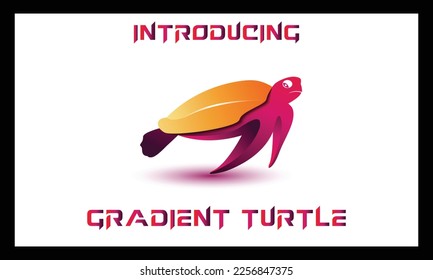 new turtle logo in gradient colour
