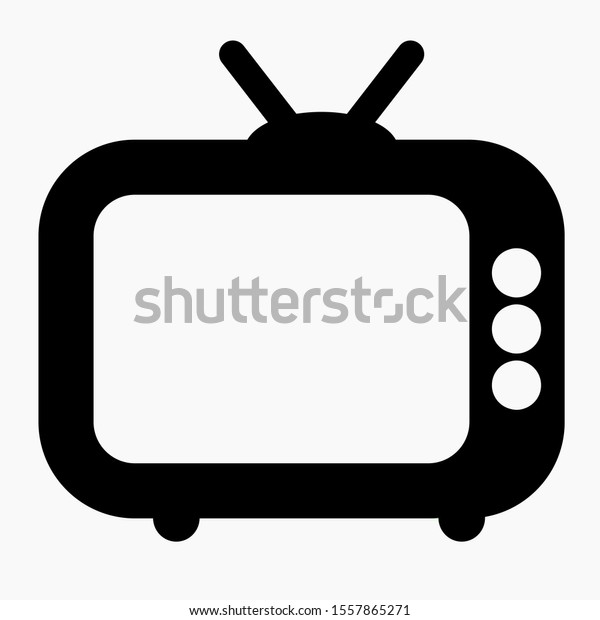 New TV icon. Television receiver. Video\
illustration. Commercial line vector icon for websites and mobile\
minimalistic flat design.