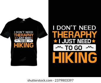 New typography hiking t shirt design