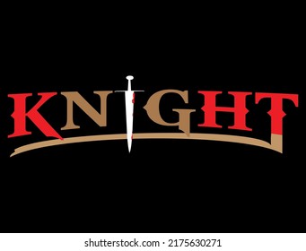New Typography Tshirt Design, Knight Tshirt Design, Fashionable Tshirt