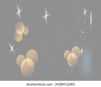 new uncommon light effect star and bubble light effect background design in 2024