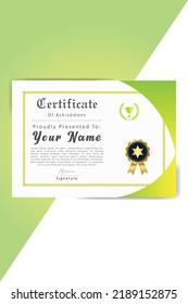 New Unique Certificate Template Design