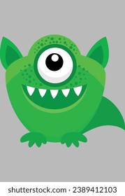 New unique cute colorful cartoon monster vector art illustration