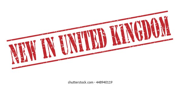 new in united kingdom vector stamp on white background