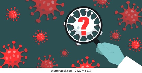 nuevo cartel de concepto de virus desconocido. Pandemia x