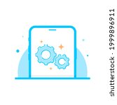 new update available for app concept illustration flat design vector eps10. simple, modern graphic element for landing page, empty state ui, infographic, icon