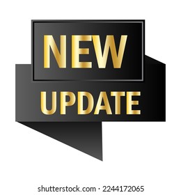 New update banner. Update concept. Business banner. Vector illustration. Stock image.