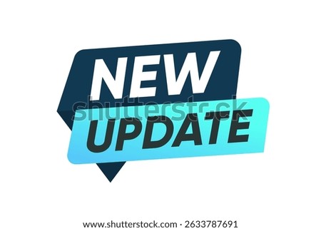 New Update Banner Label Design Template
