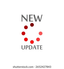 Icono Nuevo del Actualizar aislado en el fondo blanco