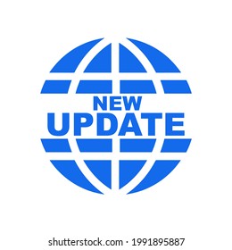 nuevo icono de actualización en fondo blanco