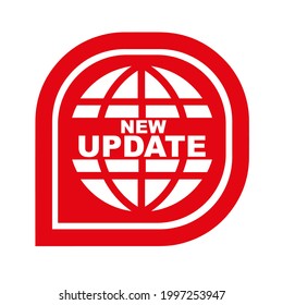 new update icon on white background
