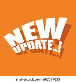 New update on orange background