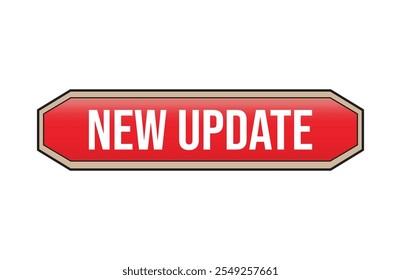 New update red ribbon label banner.