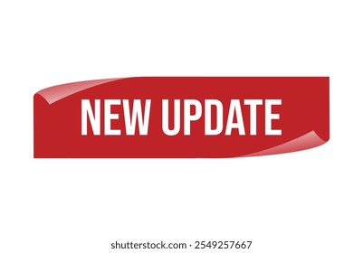 New update red ribbon label banner.