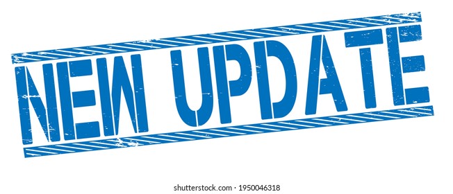 New update rubber stamp vector illustration isolated on white background