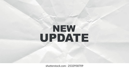 aviso de texto de nova atualização e sinal de informações