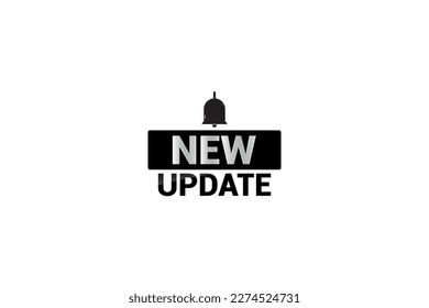 Nuevo Vector de actualización Diseño de elementos realistas en blanco y negro.
