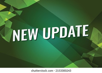 New update word concept vector illustration with green lines  modern futuristic style for landing page template ui web mobile app poster banner flyer background gift card coupon label wallpaper