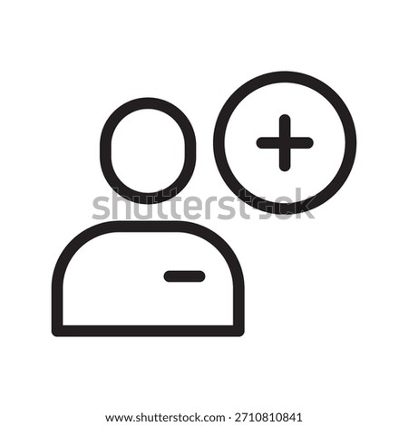 New User modern icon set for account creation, user registration, onboarding, and profile setup
