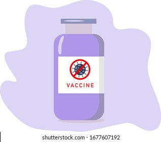 New Vaccine Bottel Vector Design 